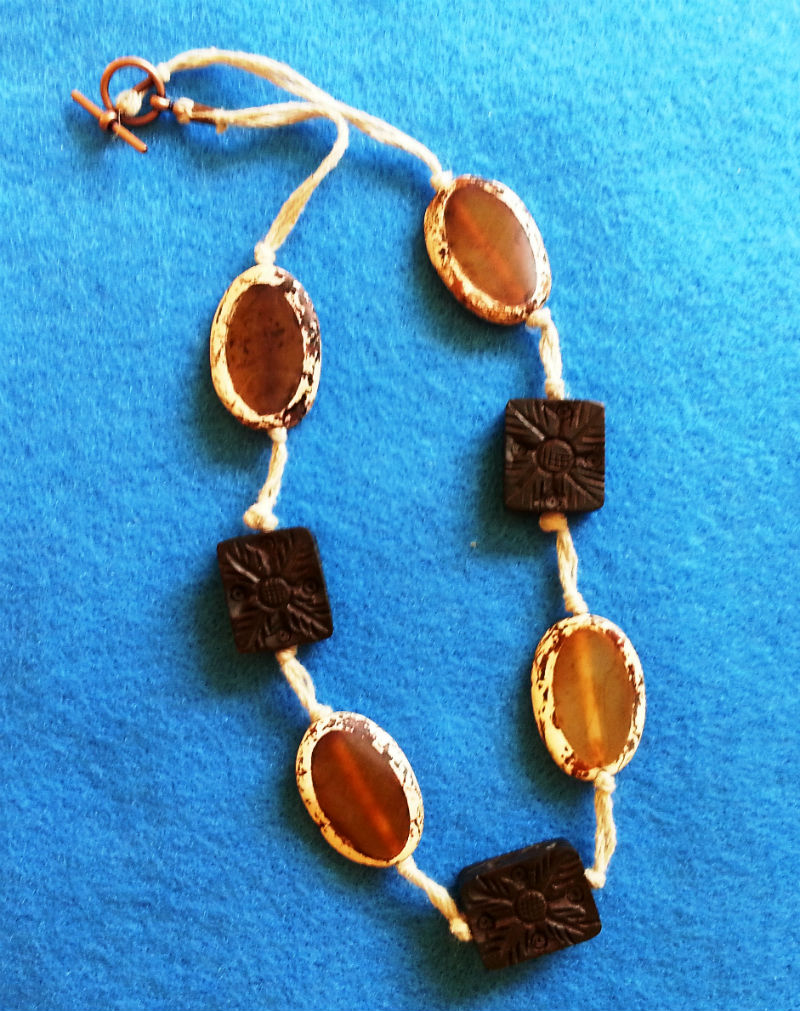 Agate Slices and Ebony Tiles